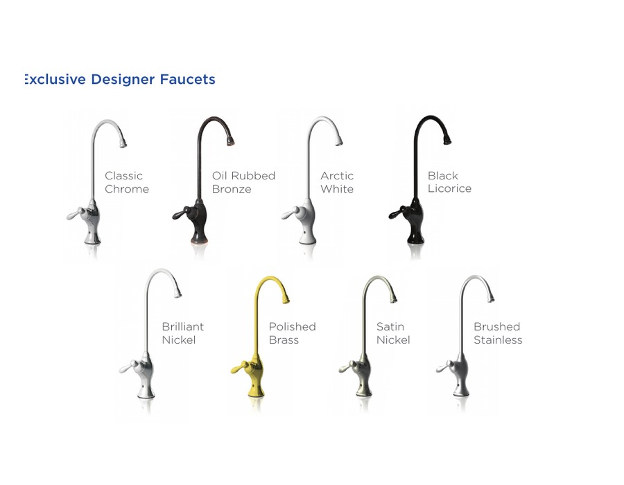 Exclusive Designer Faucets — installed by 3Degrees, Authorized Independent Kinetico Dealer in Northern NJ